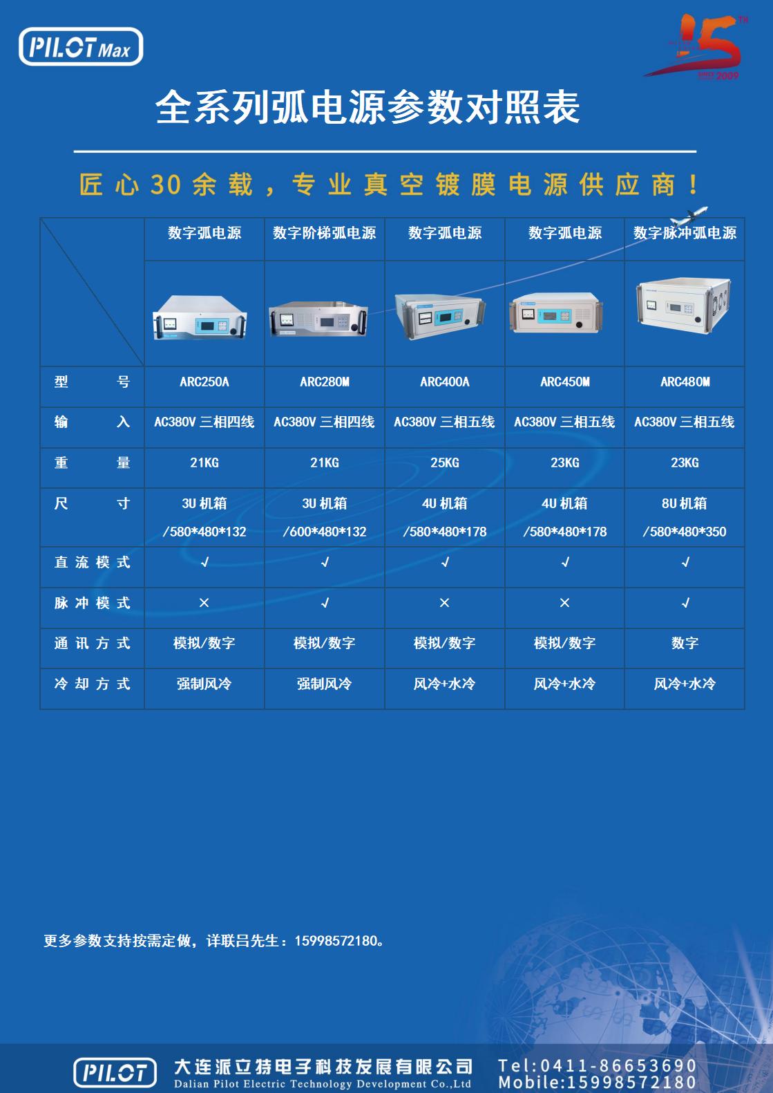 【派立特電子】真空電源系列之弧電源